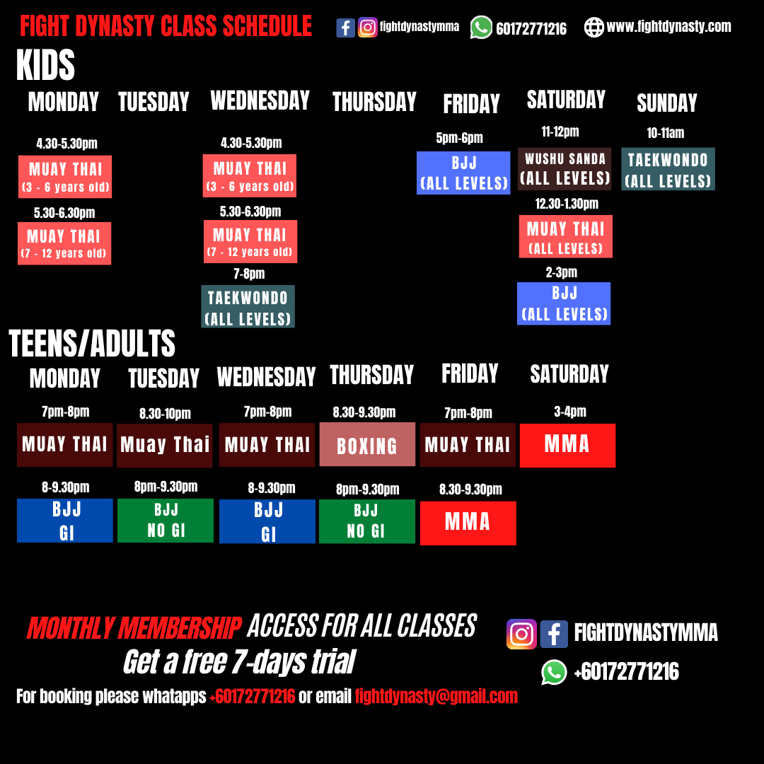 Schedule - Fight Dynasty