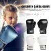 2PCS Kids Boxing Gloves: Leather Training Gloves for Muay Thai & Kickboxing - Image 2